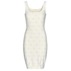 Abito corto  Guess  SARAH 4G  Beige -  Abiti corti Donna