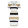 Vestido corto Guess EVIE STRIPED POLO DRESS Multicolor Vestidos cortos Mujer