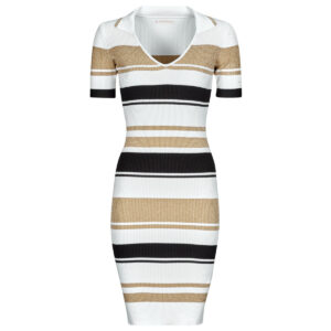 Abito corto  Guess  EVIE STRIPED POLO DRESS  Multicolore -  Abiti corti Donna