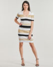 Kurzes Kleid Guess EVIE GESTREIFTES POLOKLEID Mehrfarbiges kurzes Damenkleid - 2