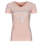 T-shirt Guess VN PYTHON TRIANGLE Rosa T-shirt maniche corte Donna - 1