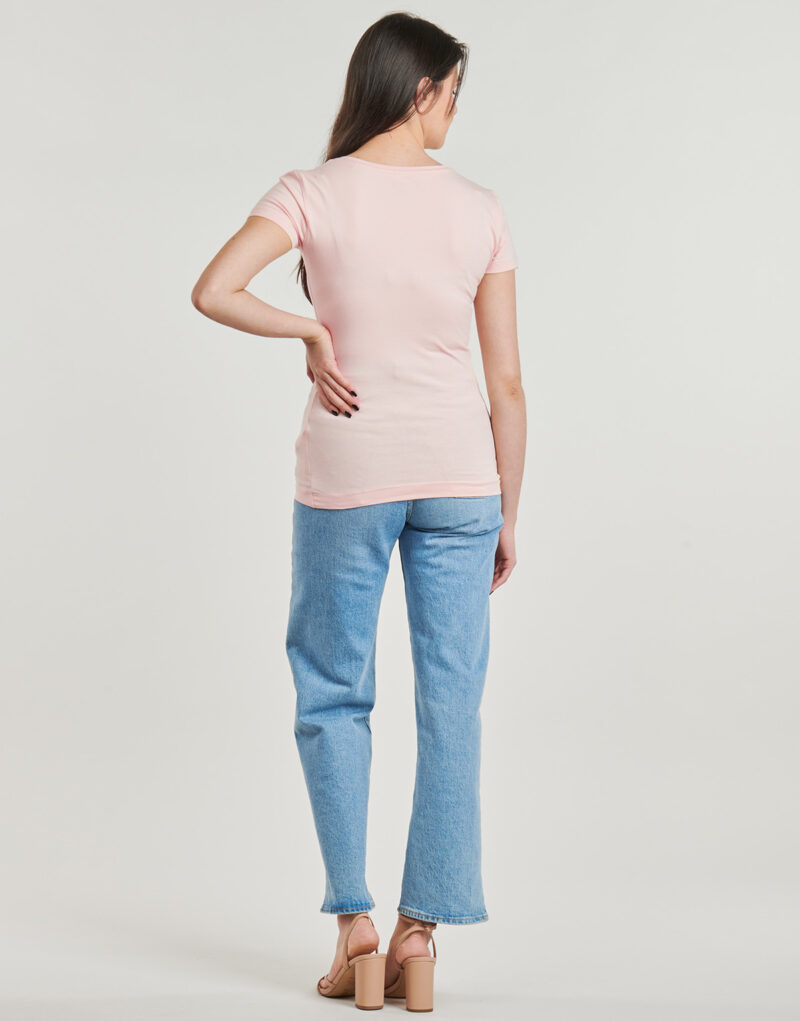 T-shirt Guess VN PYTHON TRIANGLE Rosa T-shirt maniche corte Donna - 4