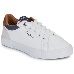 Pepe jeans KENTON COURT B Bianco - Sneakers Bambino
