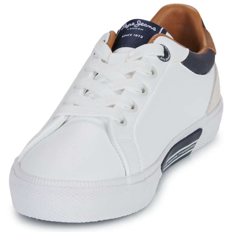 Pepe jeans KENTON COURT B Bianco Sneakers Bambino - 3