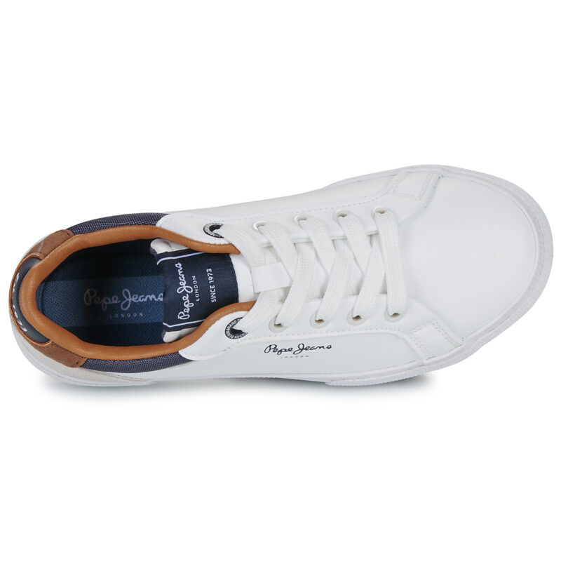 Pepe jeans KENTON COURT B Bianco Sneakers Bambino - 6