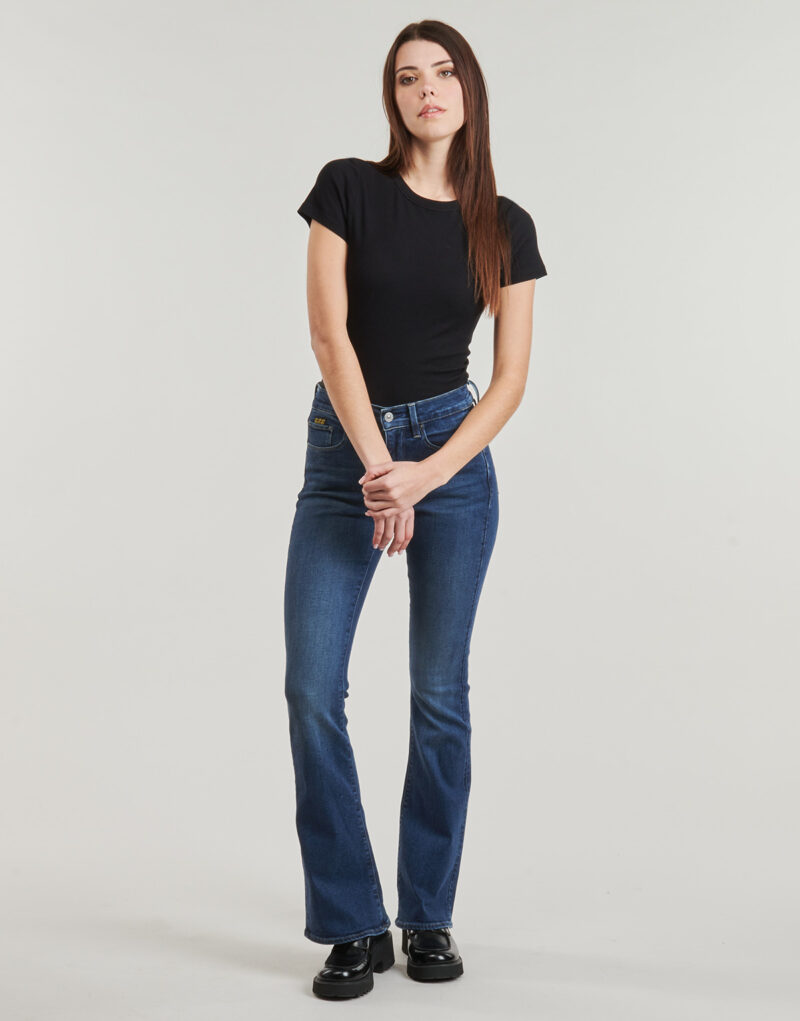 Vaqueros acampanados G-Star Raw 3301 FLARE Blu Jeans Flare Donna - 2