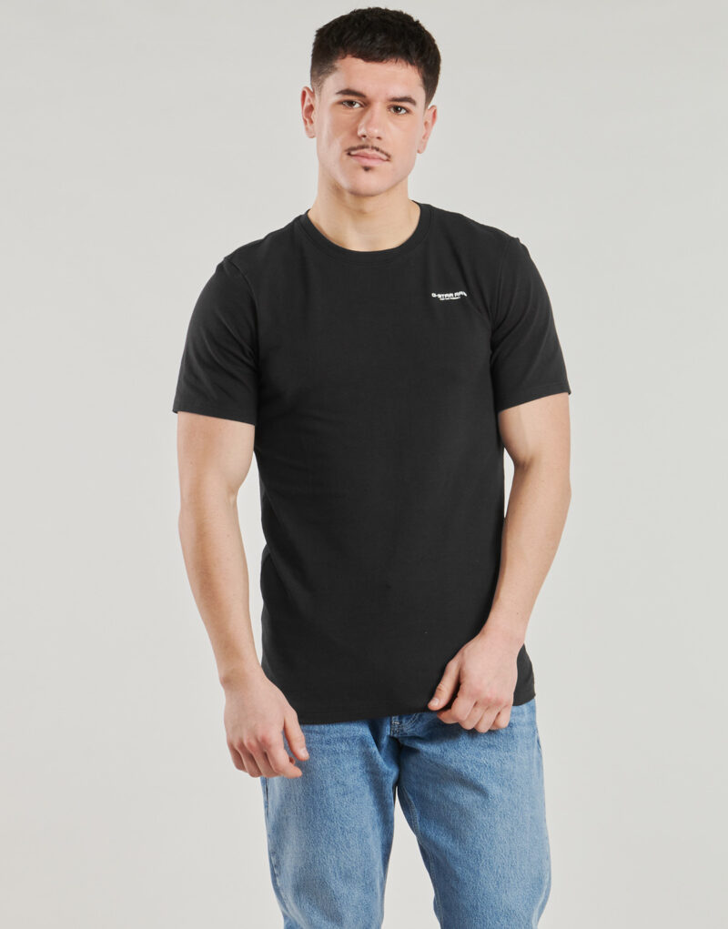 Camisetas G-Star Raw SLIM BASE Nero T-shirt maniche corte Uomo - 2