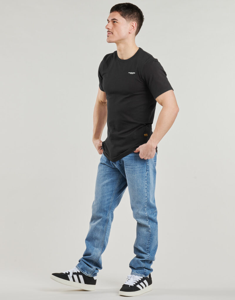 Camisetas G-Star Raw SLIM BASE Nero T-shirt maniche corte Uomo - 3