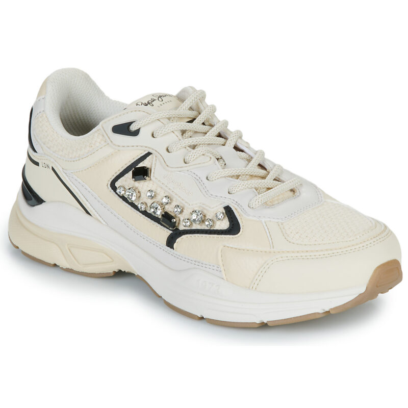 Baskets basses Pepe Jeans DAVE KNIT W Beige pour femme - 1