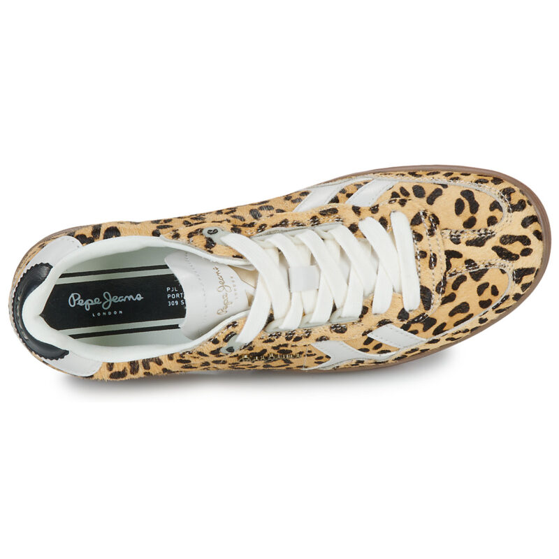 Pepe Jeans BALL TOP W Braune Low Sneakers Damen - 6