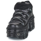 New Rock WALL CRUST Nero Derby Donna - 3