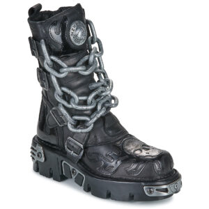 New Rock  CHAROL  Nero -  Stivaletti Donna