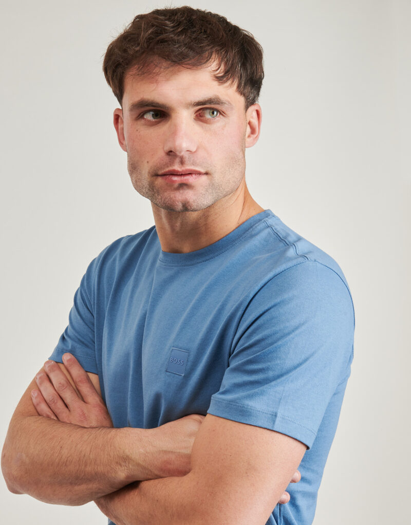 T-shirt  BOSS  Tales  Blu T-shirt maniche corte Uomo - 5