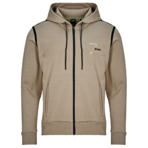 Felpe con cappuccio  BOSS  Saggy Tape  Beige -  Felpe con cappuccio Abbigliamento Uomo