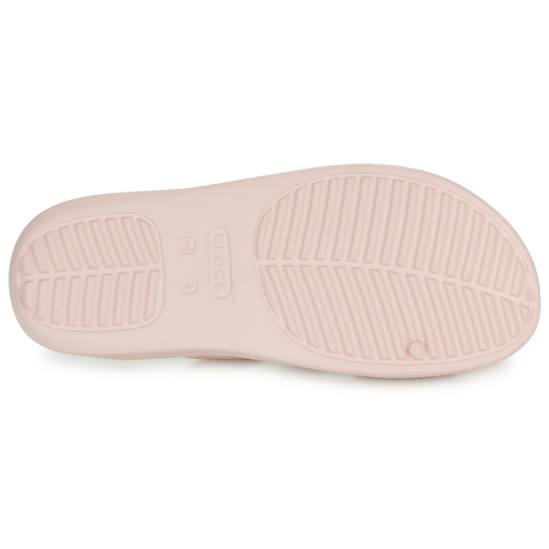 Pantoufles Crocs Getaway &agrave; brides beiges pour femme - Pointure 7