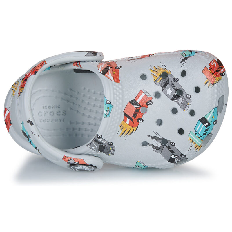 Crocs Classic Race Cars Graphic Cg T Grigio Zoccoli Bambino - 6