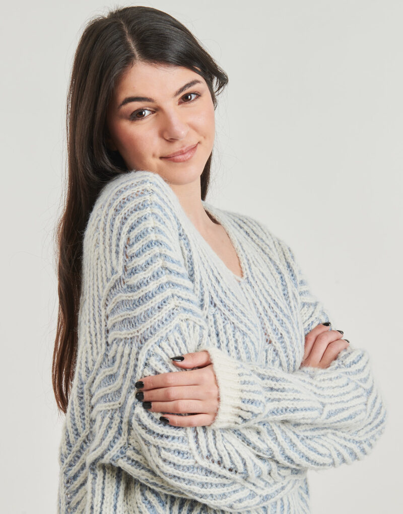 Pullover Only ONLELIN Blaue Damenpullover - 5