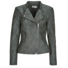 Giacca in pelle Only ONLAVA Grigio Giacche in pelle Donna - 1