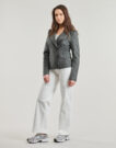 Giacca in pelle Only ONLAVA Grigio Giacche in pelle Donna - 3