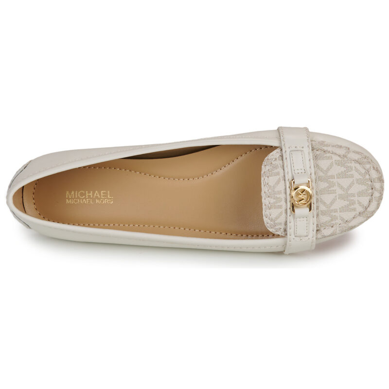 MICHAEL Michael Kors MANDY MOC Beige Women's Moccasins - 6