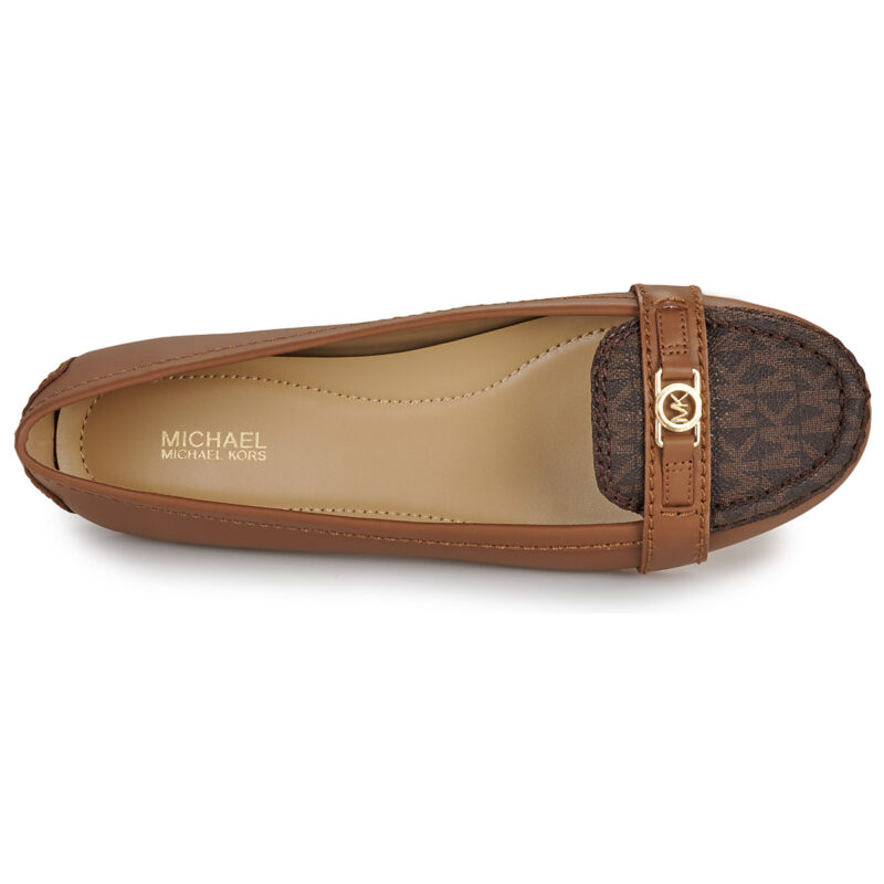 MICHAEL Michael Kors MANDY MOC Brown Women's Moccasins - 6