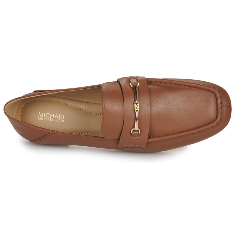 MICHAEL Michael Kors LENA LOAFER Brown Women's Moccasins - 6