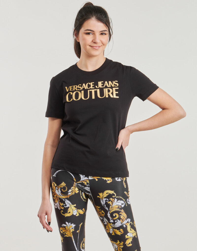 T-shirt Versace Jeans Couture 78HAHT01 Nero T-shirt maniche corte Donna - 2