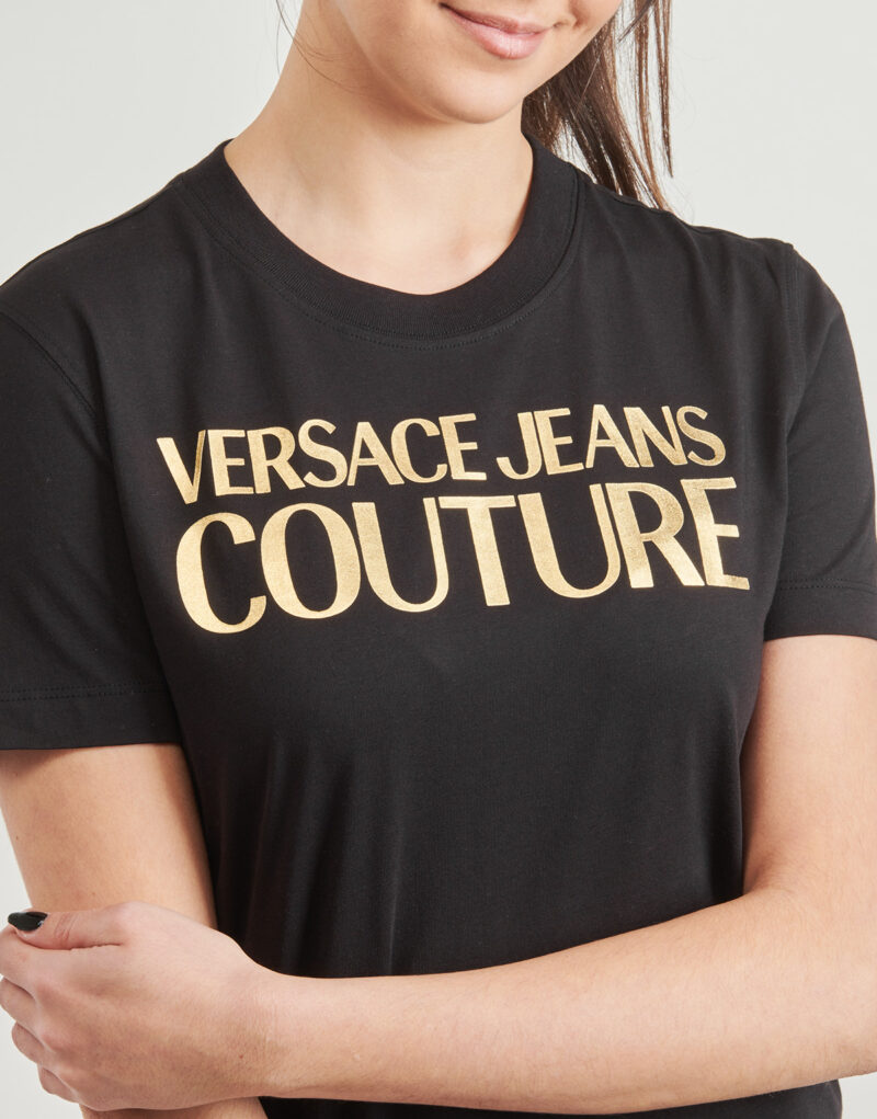 T-shirt Versace Jeans Couture 78HAHT01 Nero T-shirt maniche corte Donna - 5