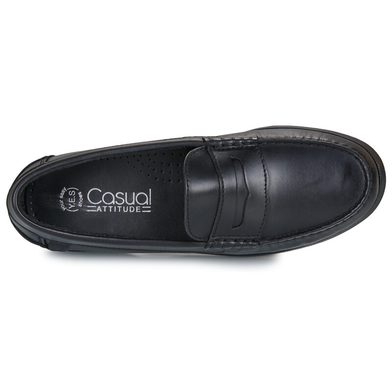 Casual Attitude NEVIAL Schwarze Herren-Bootsschuhe - Gr&ouml;&szlig;e 6