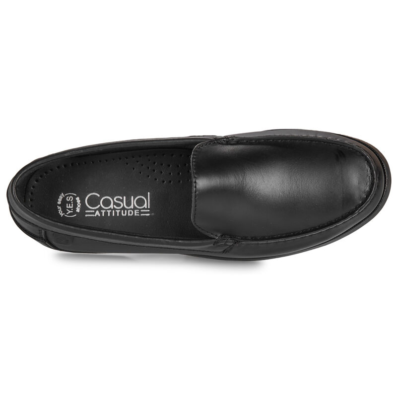 Casual Attitude NEVIE Schwarze Herren-Bootsschuhe - Gr&ouml;&szlig;e 6