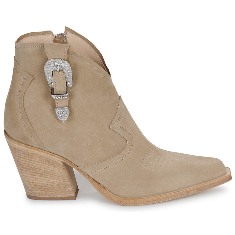 Fru.it - Beige Stiefeletten Damen - 2