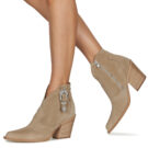 Fru.it - Beige Stiefeletten Damen - 8