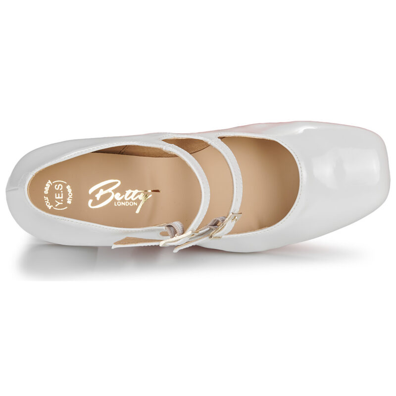 Betty London BRUNALIA Bianco Décolleté Donna - 6