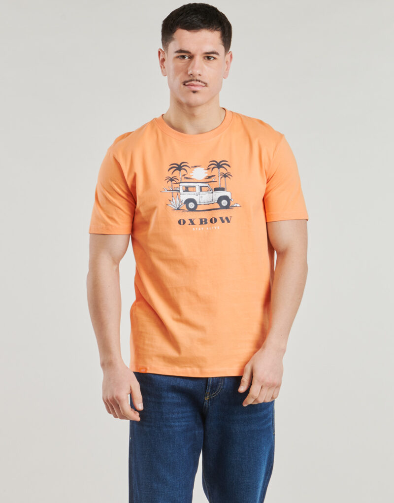 T-shirt Oxbow R1WEEKENDER Arancio T-shirt maniche corte Uomo - 2