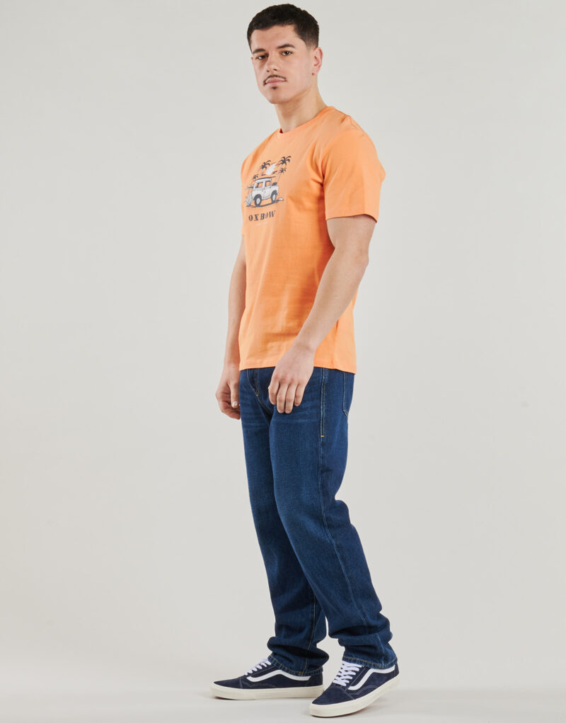 T-shirt Oxbow R1WEEKENDER Arancio T-shirt maniche corte Uomo - 3