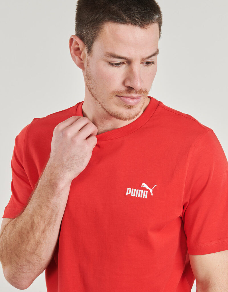 T-shirt Puma ESS SMALL LOGO TEE Rosso T-shirt maniche corte Uomo - 5