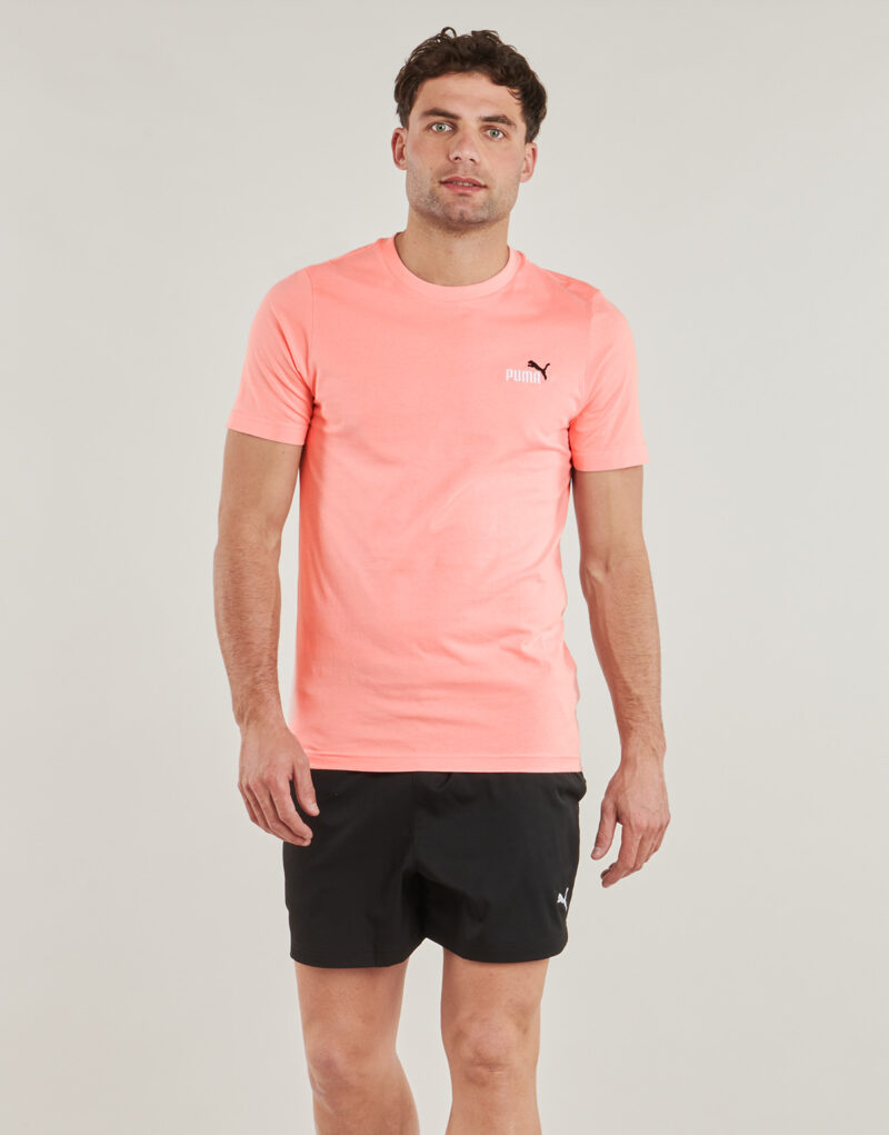 T-shirt Puma ESS 2 COLOR SMALL LOGO TEE Rosa T-shirt maniche corte Uomo - 2