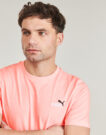 T-shirt Puma ESS 2 COLOR SMALL LOGO TEE Rosa T-shirt maniche corte Uomo - 5
