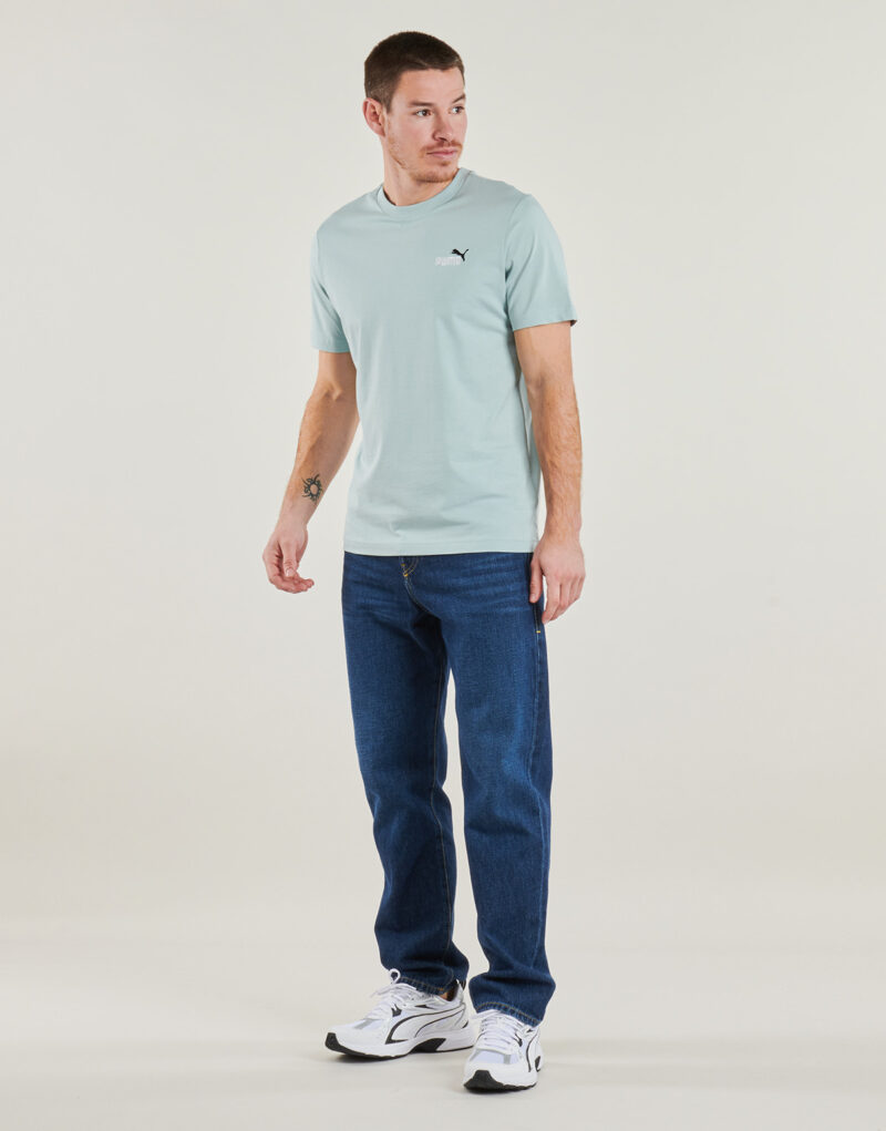 T-shirt Puma ESS 2 COLOR SMALL LOGO TEE Blu T-shirt maniche corte Uomo - 3