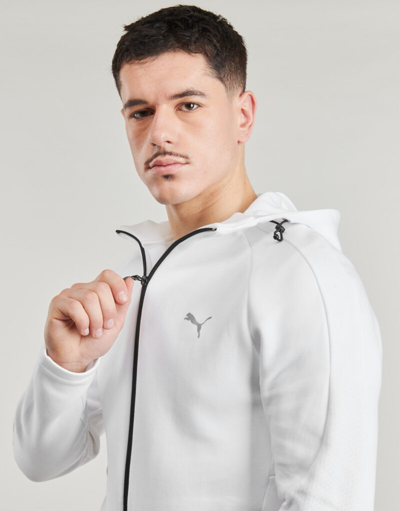 Giacca Sportiva Puma EVOSTRIPE FULL ZIP HOODIE Bianco Giacche Sportive Uomo - 5
