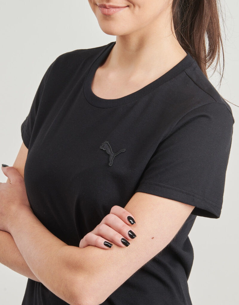T-shirt Puma TEE W MIF BADGE BRODE Nero T-shirt maniche corte Donna - 5