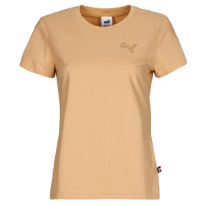 T-shirt  Puma  TEE W MIF BADGE BRODE  Beige -  T-shirt maniche corte Donna