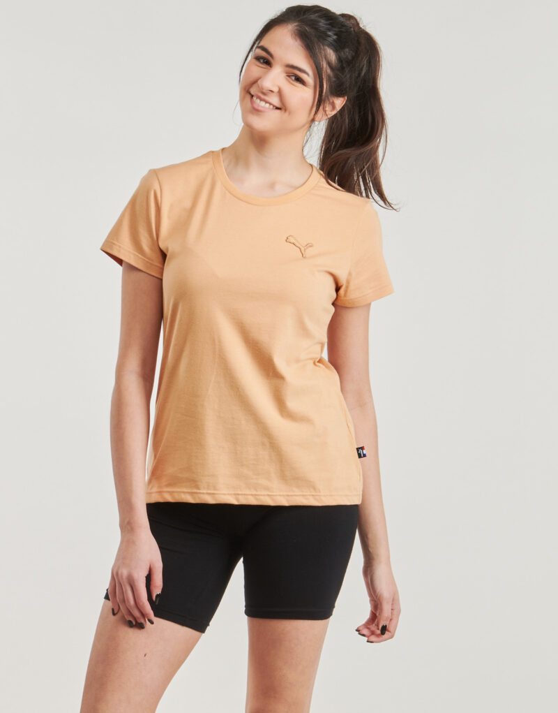 T-shirt Puma TEE W MIF BADGE BRODE Beige T-shirt maniche corte Donna - 2