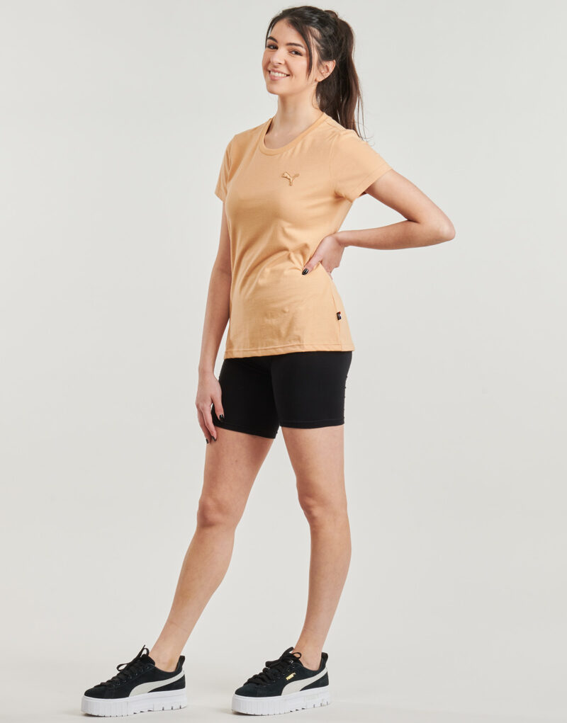 T-shirt Puma TEE W MIF BADGE BRODE Beige T-shirt maniche corte Donna - 3