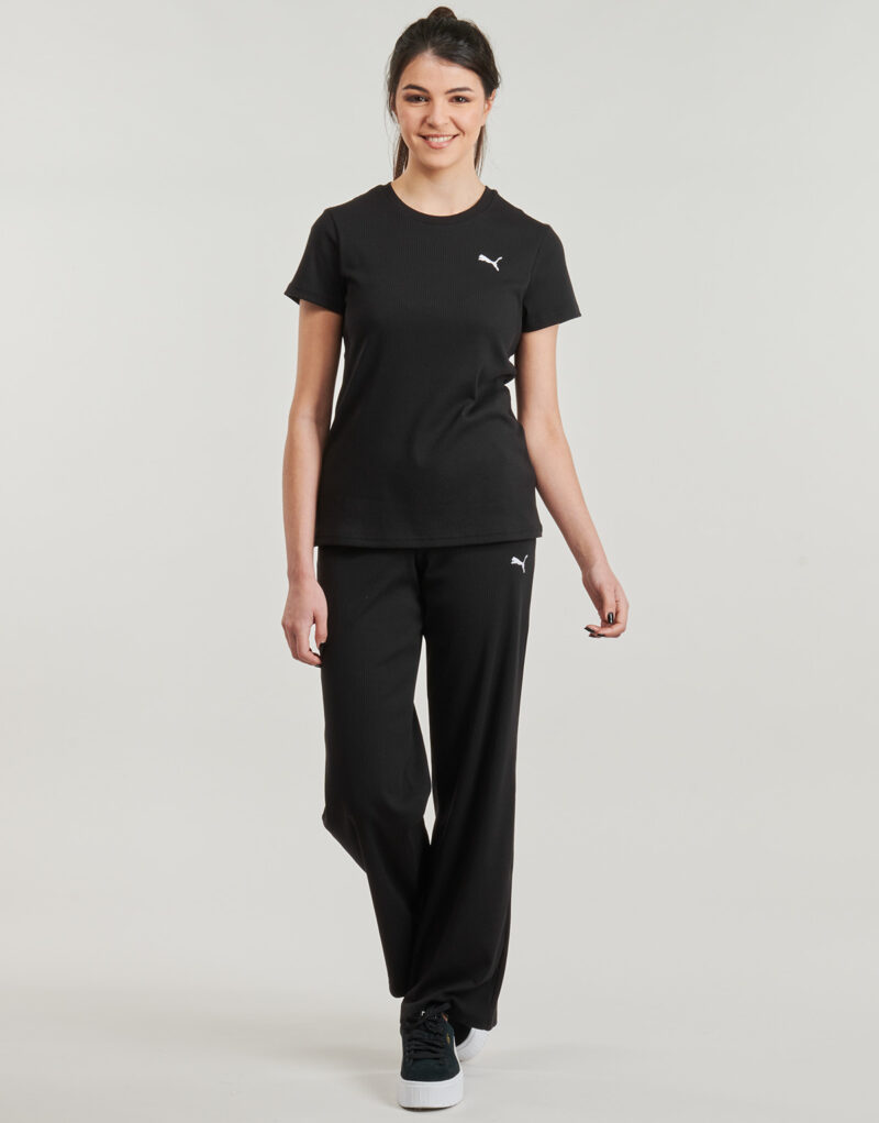 Pantaloni Sportivi Puma ESS ELEVATED RIB PANT Nero Pantaloni Sportivi Donna - 2