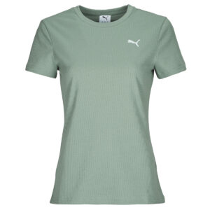 T-shirt  Puma  ESS ELEVATED RIB TEE  Verde -  T-shirt maniche corte Donna
