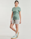 T-shirt Puma ESS ELEVATED RIB TEE Verde T-shirt maniche corte Donna - 3