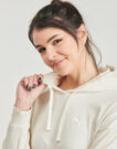 Felpe con cappuccio Puma ESS ELEVATED RIB HOODIE Beige Felpe con cappuccio Donna - 5