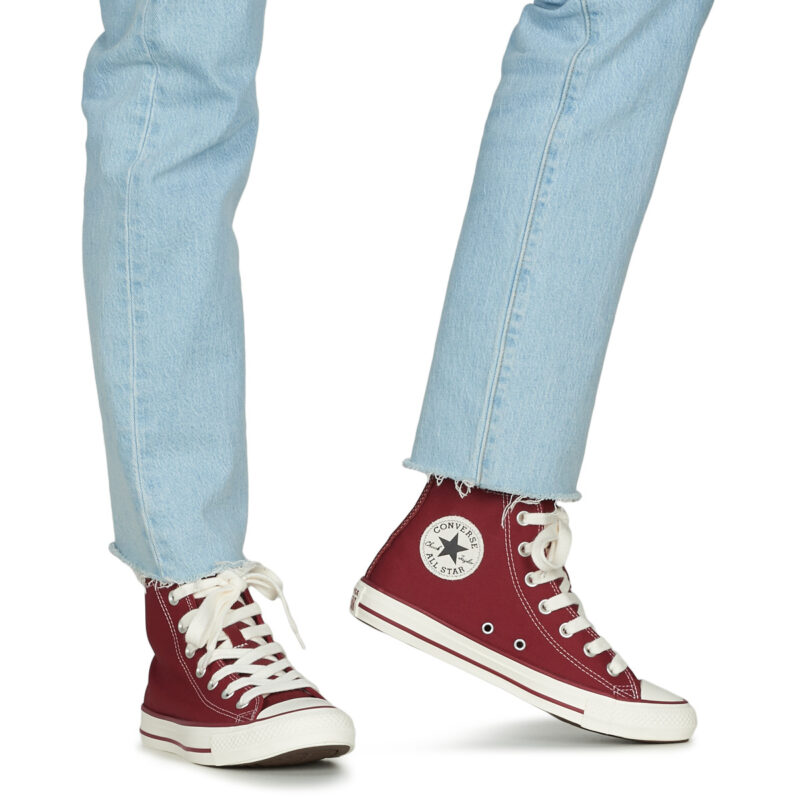 Converse  CHUCK TAYLOR ALL STAR CANVAS + SUEDE  Rosso -  Sneakers alte Donna - 8