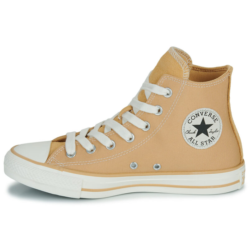 Converse  CHUCK TAYLOR ALL STAR CANVAS + SUEDE  Beige -  Sneakers alte Donna - 4